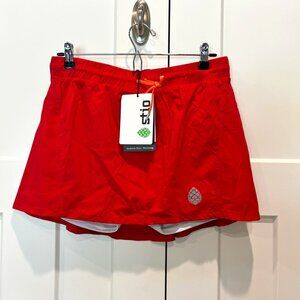 Stio Women’s Skort – Red Performance Active Skirt with Shorts, Size M (NWT)